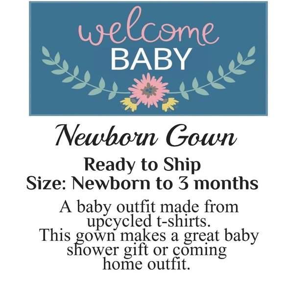 University Maryland Terrapins handmade upcycled t-shirt newborn sleep sack - Picture 5 of 12